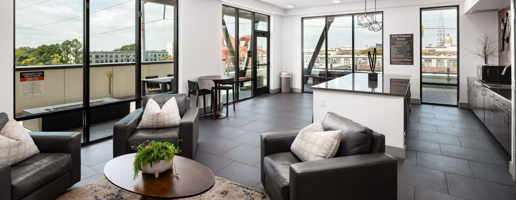 Sky lounge at Marchon apartments in Atlanta, GA
