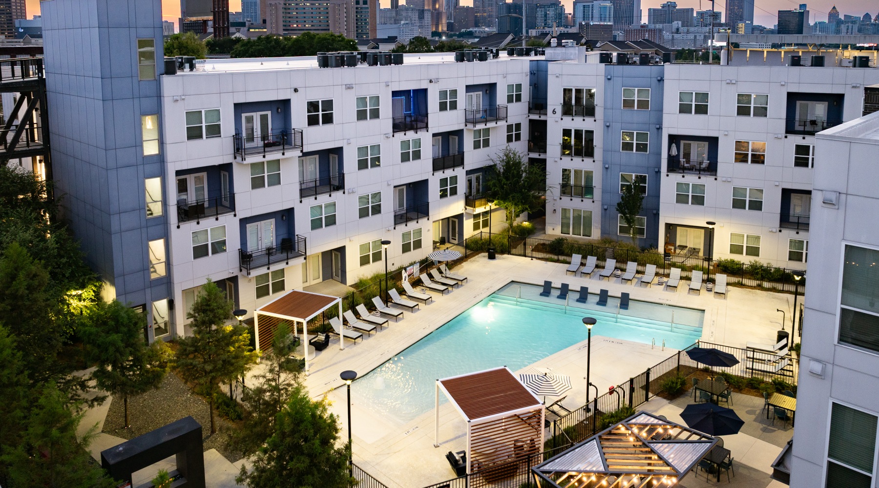Swimming pool at Marchon apartments in Atlanta, GA